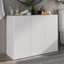 Ver imagem 1 de Balcão Multiuso Organizador para Banheiro 3 Portas 90cm Multimóveis MP5039 Branco