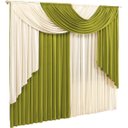Ver imagem 1 de Cortina Elegance 2 00m X 1 80m Para Sala E Quarto:verdepalha