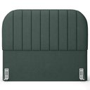 Ver imagem 3 de Cabeceira Cama Box Queen Estofada Orgânica 160cm Alice W01 Linho Verde Musgo - Lyam Decor