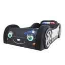 Ver imagem 2 de Mini Cama Baby Policia com Rodas Sobrepostas Totalmente Estofada - Cor Preta