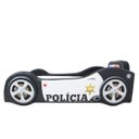 Ver imagem 5 de Mini Cama Baby Policia com Rodas Sobrepostas Totalmente Estofada - Cor Preta