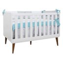 Ver imagem 2 de Quarto de Bebê Theo Branco - Berço + Cômoda com Porta Branco