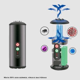 Luz UV Ozônio Íons para Esterilização Germicida de Ambiente - 4