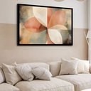Ver imagem 2 de Quadro Decorativo Floral Geométrico Abstrato - 50x70cm:moldura Preta