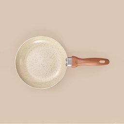 Frigideira Antiaderente 20cm de Ceramica e Aluminio Bege - Oikos - 3