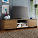 Ver imagem 1 de Rack para Tv até 75 Polegadas Madesa Metz 180 Cm 2 Portas - Rustic/branco
