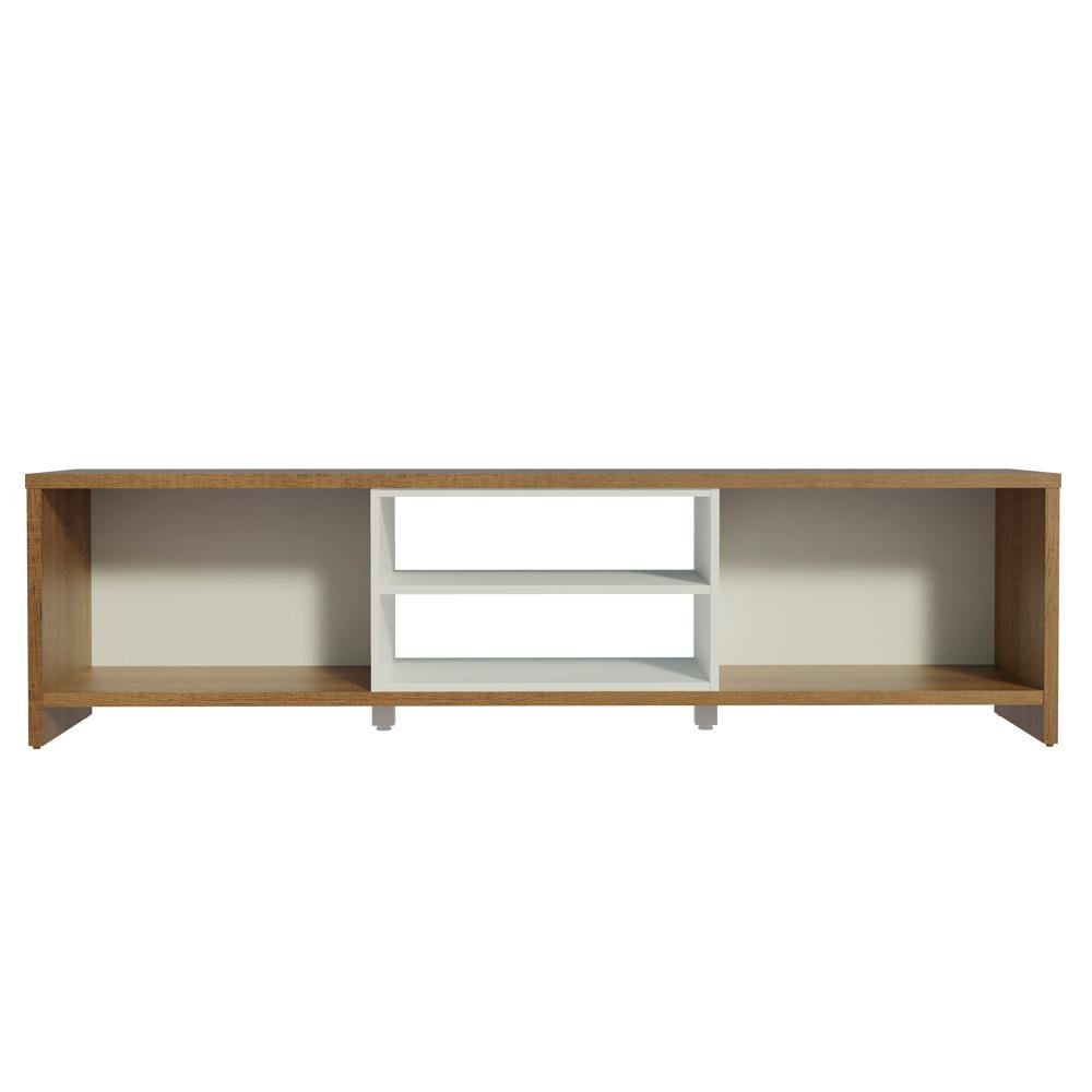 Rack para Tv até 75 Polegadas Madesa Metz 180 Cm 2 Portas - Rustic/branco - 9