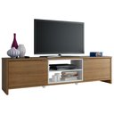 Ver imagem 3 de Rack para Tv até 75 Polegadas Madesa Metz 180 Cm 2 Portas - Rustic/branco
