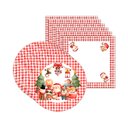 Ver imagem 1 de Kit Sousplat + Guardanapo Natal Infantil - 6 Peças - com Base