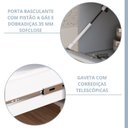 Ver imagem 7 de Gabinete para Banheiro 90cm com 1 Porta 1 Gaveta e Cuba de Sobrepor Riviera Cinza/Platina