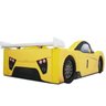 Cama Carro Viper Solteiro Estofada com Rodas Embutidas - Cor Amarela - 4