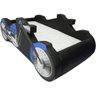 Cama Carro Solteiro Moto Chopper Totalmente Estofada - Cor Azul - 3
