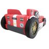 Cama Infantil Tractor com Rodas Embutidas - Cor Vermelha - 2