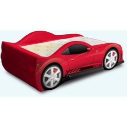 Cama Sport Infantil Totalmente Estofada com Impressão Digital - Cor Vermelha - 2