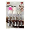 Kit Confeiteiro Bico Decoradores de Bolo Plástico e Inox. - 1