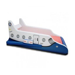 Cama Infantil Foguete com Asas e Impressão Digital - Cor Azul - 1