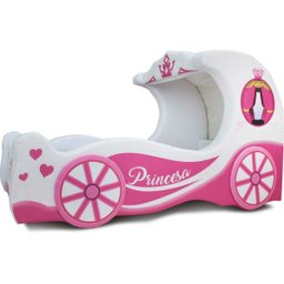 Cama Infantil Cinder com Rodas Sobrepostas - Cor Branca - 2