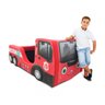 Cama Bombeiro Infantil com Rodas Sobrepostas - Cor Vermelha - 3