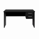 Ver imagem 5 de Mesa Escrivaninha Retangular 135cm x 60cm Tampo 30mm com Gaveteiro 2 Gavetas F5 Office Cor:Preto