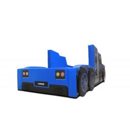 Cama Carro Solteiro Falcon Estofada - Cor Azul - 3
