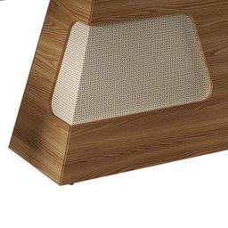 Mesa de Jantar Retangular Escala 1800 180 cm Cor Carvalho Europeu/Preto Gloss - DJ Móveis - 3