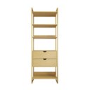 Ver imagem 3 de Closet Solteiro Estilo Industrial Loft 1 Módulo com Gaveta Canelabase Dourada
