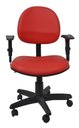 Ver imagem 2 de Cadeira Executiva Giratoria Zeus com Braco - Couro Sintetico Corano - Vermelho