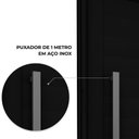 Ver imagem 4 de Porta de Alumínio Pivotante com Puxador de 1m Fechadura Digital 225cm X 130cm Lucasa Eccellente