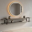 Ver imagem 1 de Prateleira Suspensa Multiuso Linha Smart 100% MDF 218cm Grigio com Preto