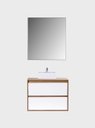 Ver imagem 7 de Gabinete para Banheiro com Cuba e Espelheira 80cm Mdf Freijo com Branco Dubai - On Móveis