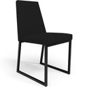 Ver imagem 1 de Cadeira Para Sala De Jantar Base Aço Industrial Preto Dafne L02 Corano Preto - Lyam Decor