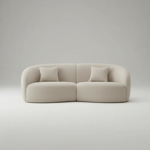 Sofá Sala Nuvem 190 Cm Conforto Premium Decorativo Orgânico:bege