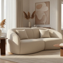 Ver imagem 3 de Sofá Sala Nuvem 190 Cm Conforto Premium Decorativo Orgânico:bege