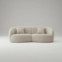 Ver imagem 4 de Sofá Sala Nuvem 190 cm Conforto Premium Decorativo Orgânico:Bege