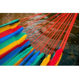 Rede de Dormir Nylon Amazonas Colorida impermeável - 2