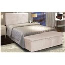 Ver imagem 2 de Cabeceira Painel Clean para Cama Box Casal 160 cm Suede Bege - D'Rossi