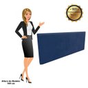Ver imagem 4 de Cabeceira Painel Clean para Cama Box Casal 160 cm Suede Azul Marinho - D'Rossi