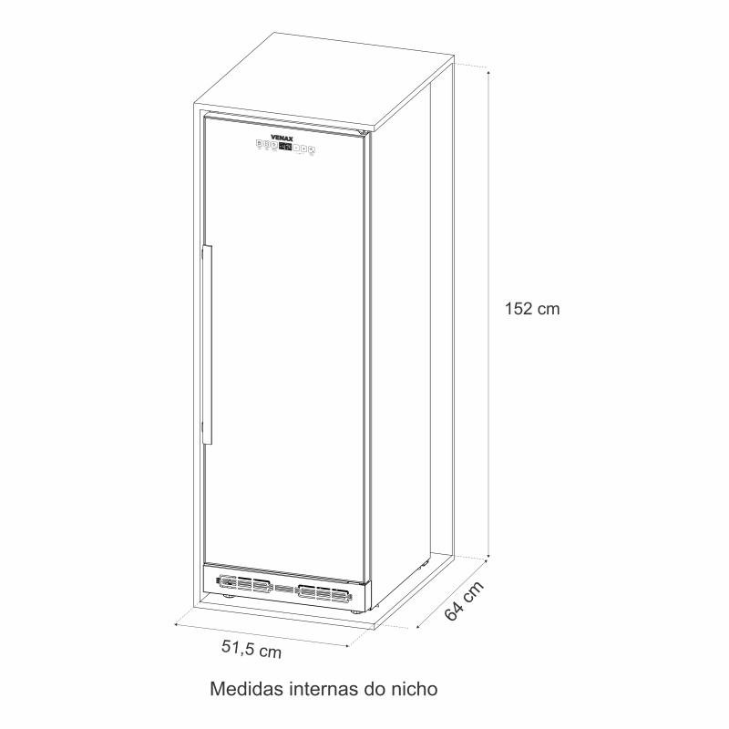 Champanheira Top Light-in Touch 200 Preto Fosco Porta Invertida 127 V - 14