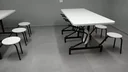 Ver imagem 3 de Mesa para Refeitório com 10 Lugares Dobráveis Escamoteáveis