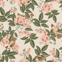 Ver imagem 1 de Papel De Parede Contemporaneo - 4112 Florido Com Passáros
