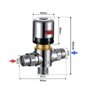 Misturador Água Quente Fria Automático Válvula Termostato - 4