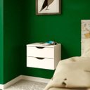 Ver imagem 2 de Mesa de Cabeceira Suspensa Multivisão Flow Gaveteiro Suspenso Aereo 2 Gavetas:branco