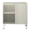 Ver imagem 3 de Balcão de Cozinha sem Tampo de Canto Reto Luciane 80cm 1 Porta Lis Luciane Móveis