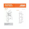 Fechadura Stam Porta Interna 1810/21 Cromado Espelho - 4