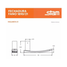 Fechadura Stam Porta Interna 1810/21 Cromado Espelho - 5
