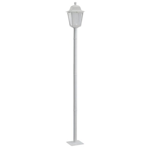 Poste Luminária Externa Jardim 1,95m Branco Tubo Alumínio E27 Termoplástico Soberana Dital