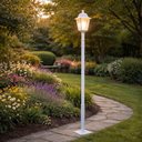 Ver imagem 3 de Poste Luminária Externa Jardim 1,95m Branco Tubo Alumínio E27 Termoplástico Soberana Dital