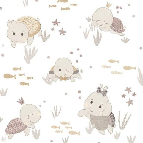 Papel de Parede Happy Infantil Branco 14850