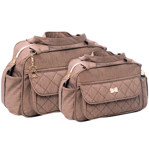Kit Bolsas Maternidade Mave Baby Petit Luxe Marrom