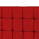 Ver imagem 2 de Cabeceira Casal King Parma 193cm Para Cama Box Suede Vermelho - DS Estofados